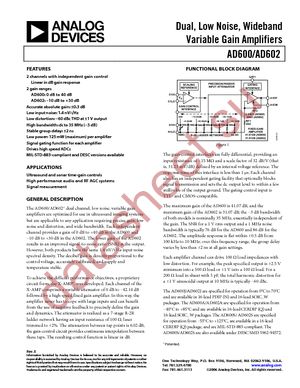 AD600AQ datasheet  